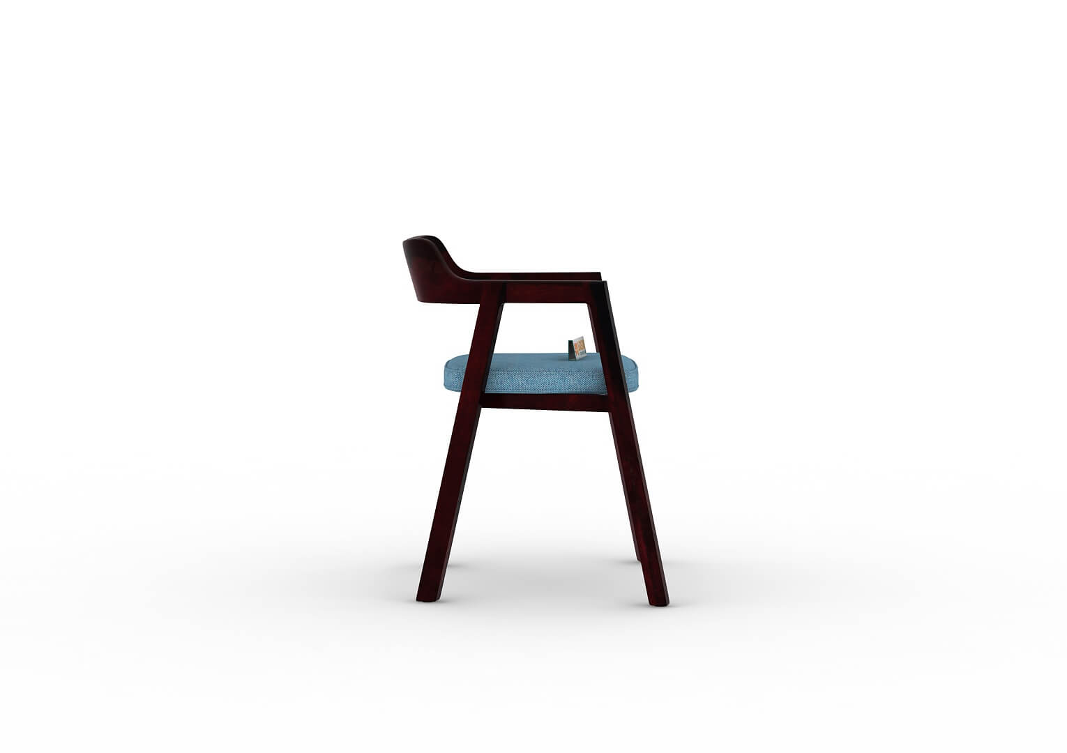 Stylenush-Arm-Chair-With-Cushion-Seat-Walnut-Blue_4