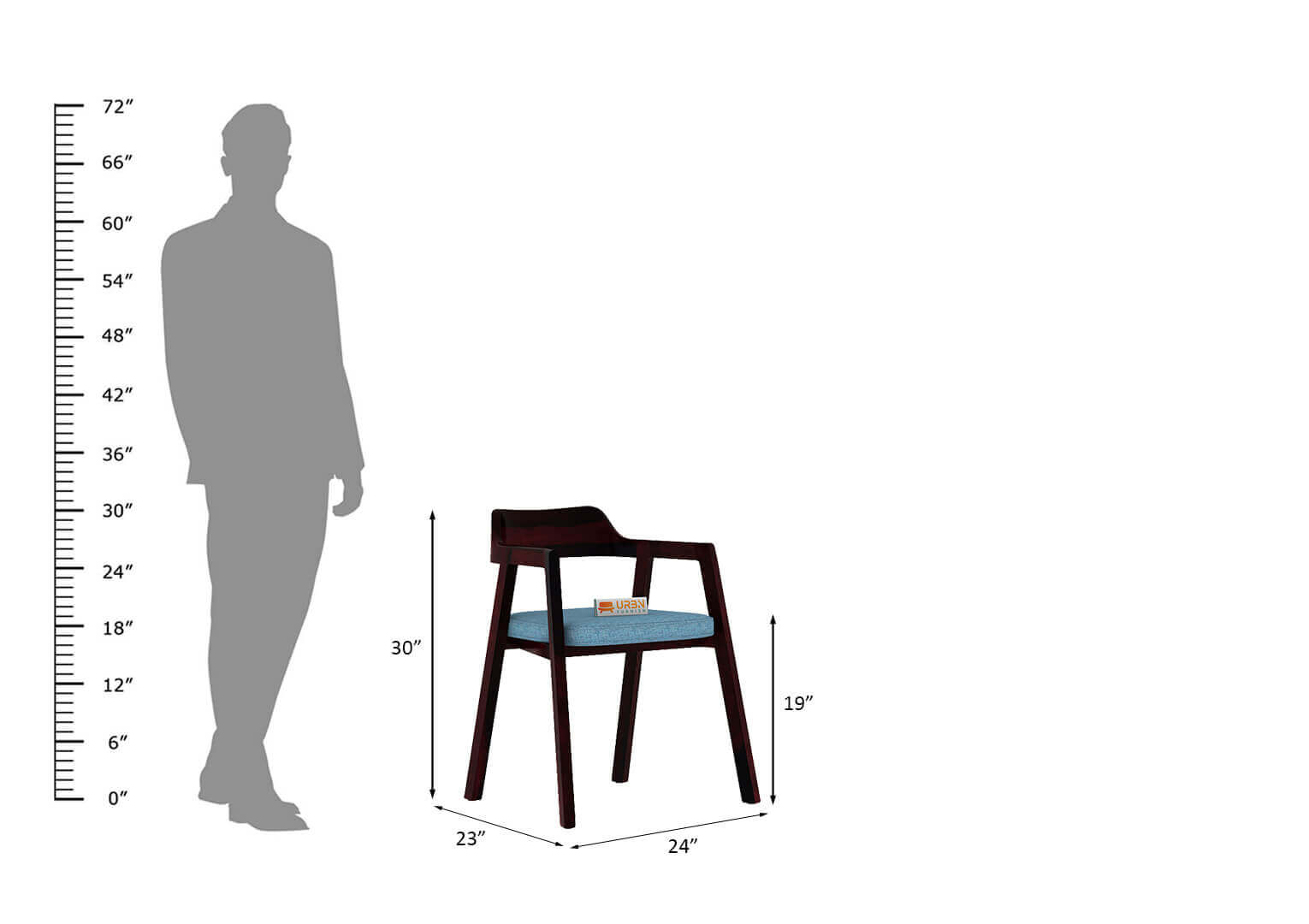Stylenush-Arm-Chair-With-Cushion-Seat-Walnut-Blue_5