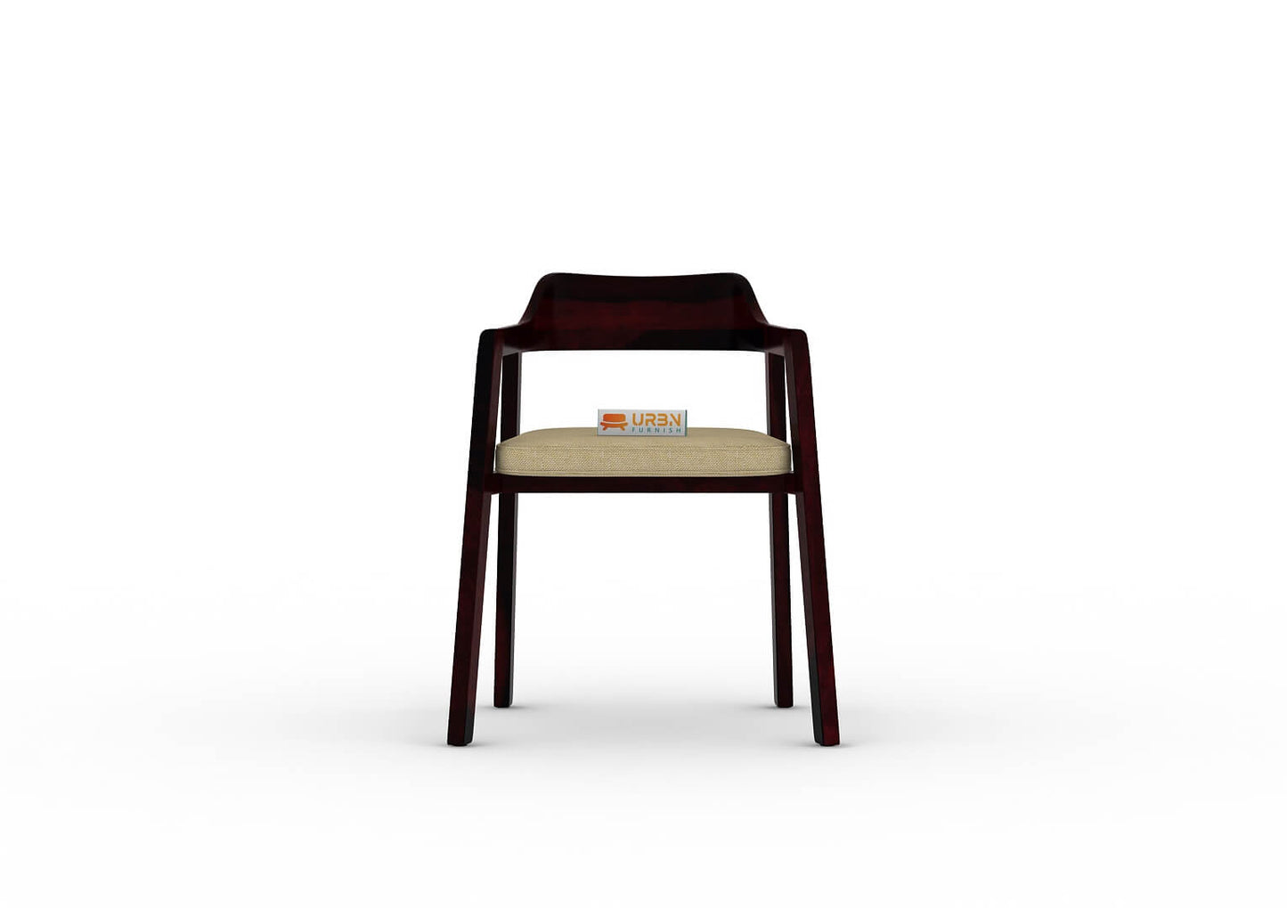 Stylenush-Arm-Chair-With-Cushion-Seat-Walnut-Ivory_2
