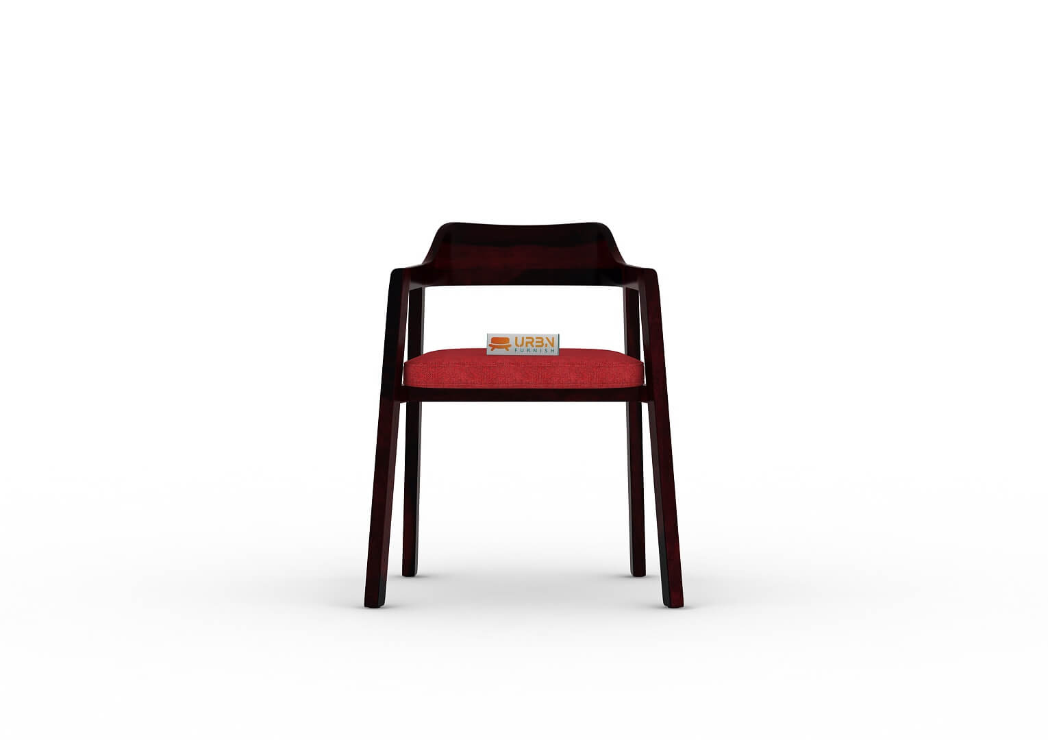 Stylenush-Arm-Chair-With-Cushion-Seat-Walnut-Red_2