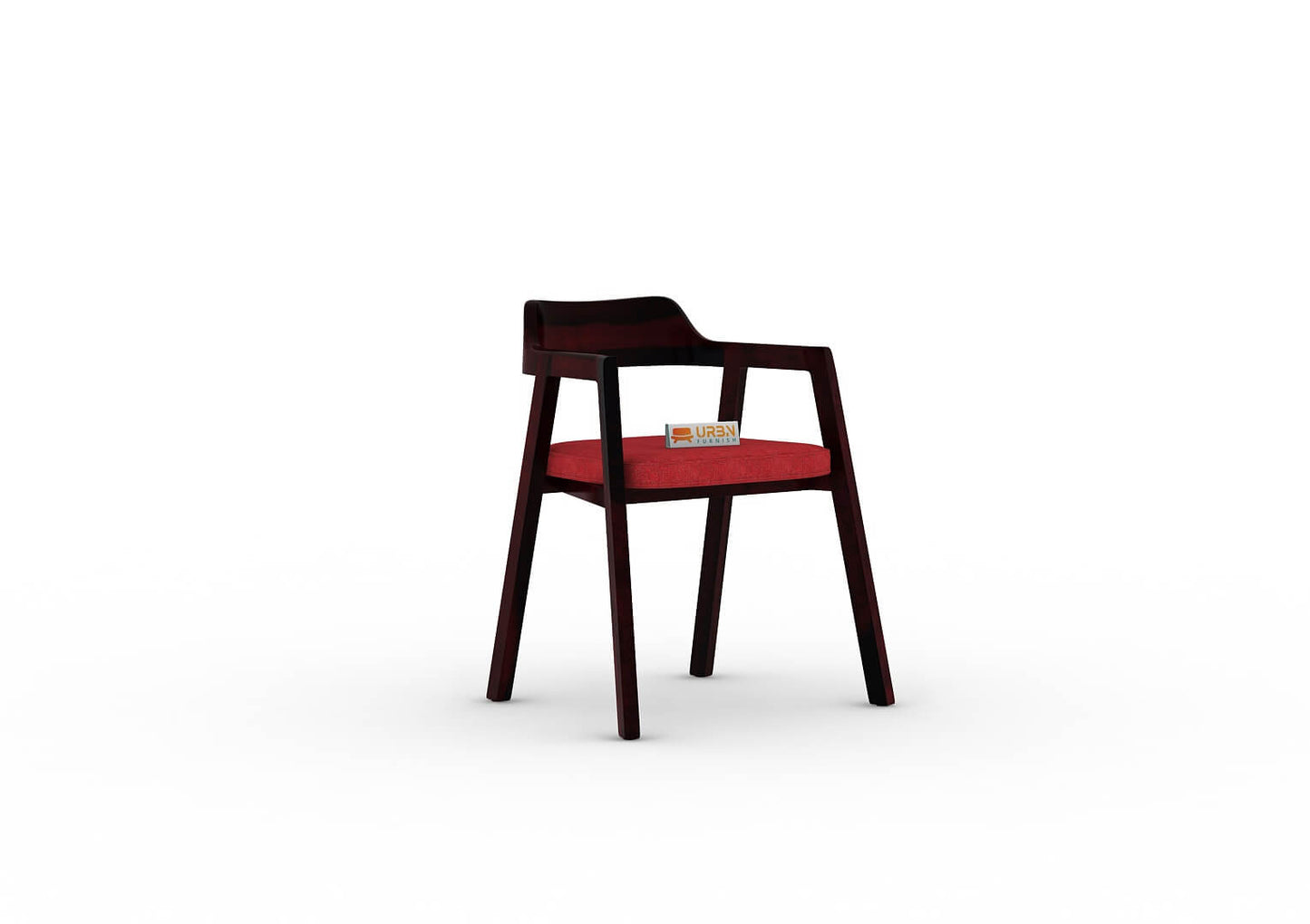 Stylenush-Arm-Chair-With-Cushion-Seat-Walnut-Red_3