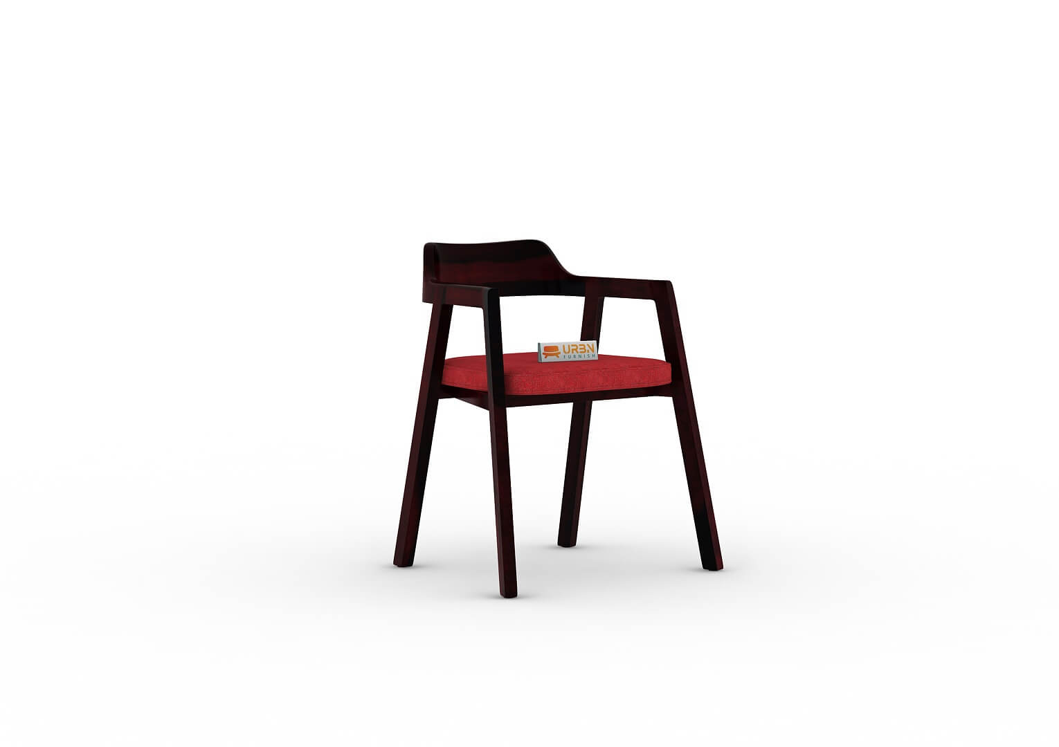 Stylenush-Arm-Chair-With-Cushion-Seat-Walnut-Red_3