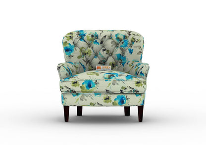 Syial Lounge Chair (Printed Fabric) - Urbnfurnish