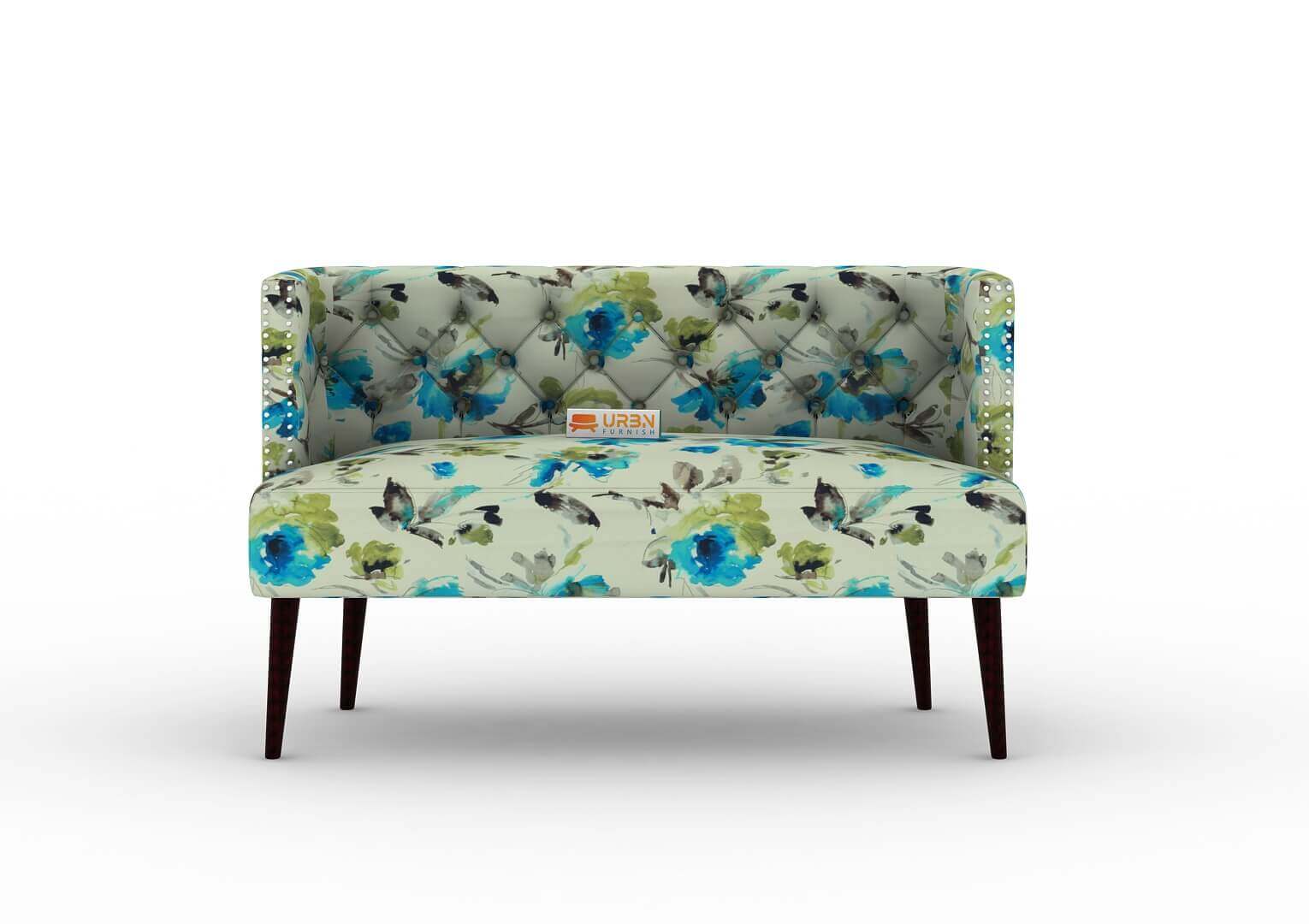 Turtledove Love Seat (Printed Fabric) - Urbnfurnish
