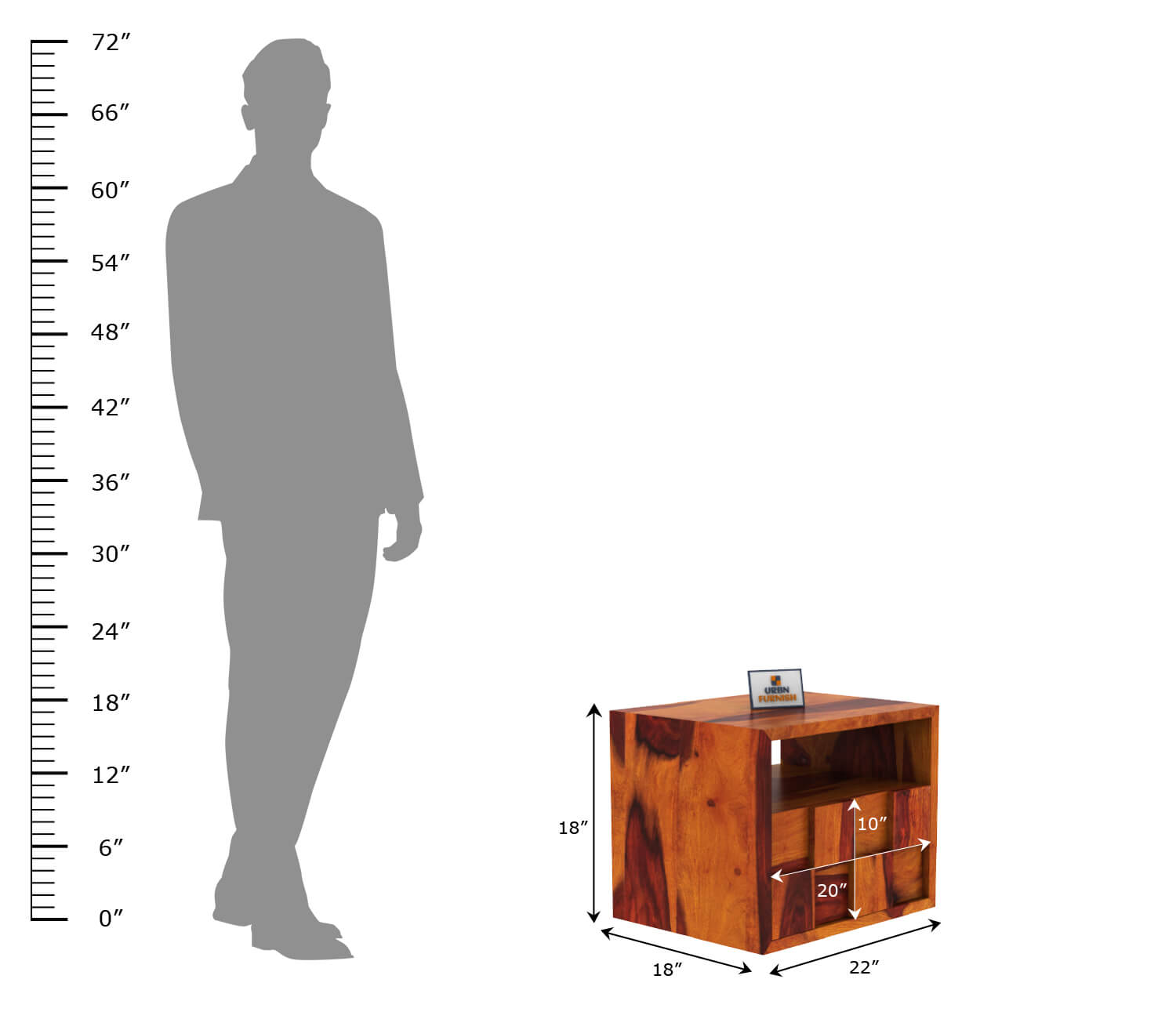 Plausible Bedside Table - Modern and Functional Nightstand for Every Bedroom - Urbnfurnish