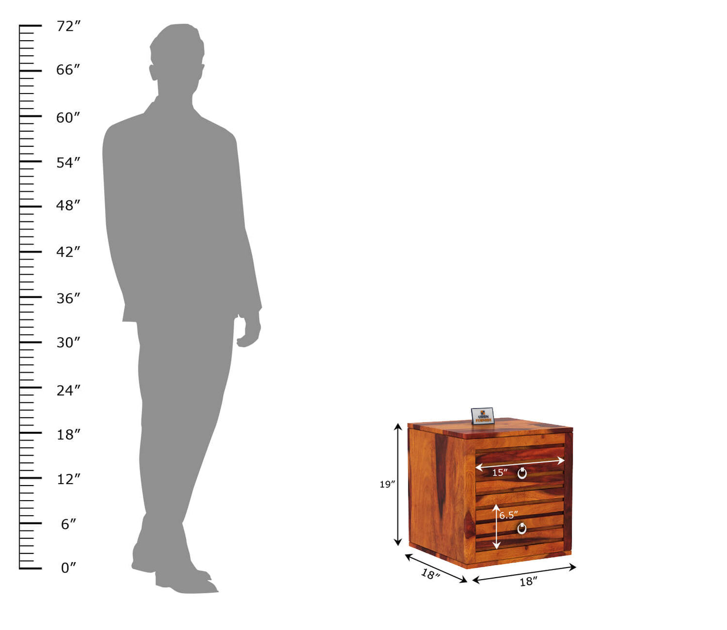 Effete Bedside Table - Urbnfurnish