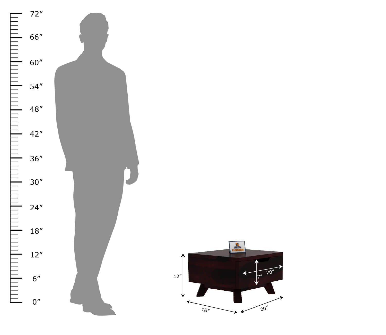 Ataraxia Bedside Table for Modern Bedrooms - Stylish and Functional Design - Urbnfurnish