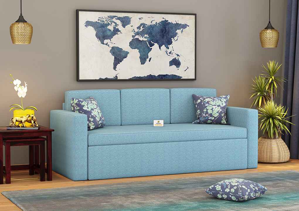 Capriccio Wooden Sofa Cum Bed - Urbnfurnish