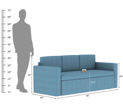 Capriccio Wooden Sofa Cum Bed - Urbnfurnish