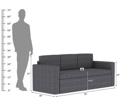 Capriccio Wooden Sofa Cum Bed - Urbnfurnish