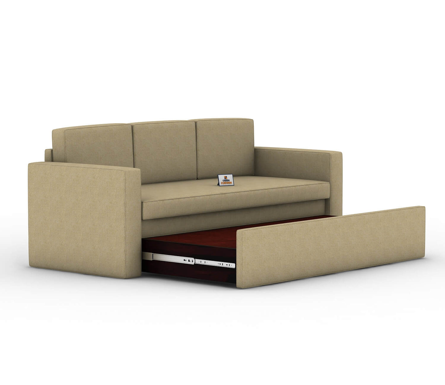 Capriccio Wooden Sofa Cum Bed - Urbnfurnish