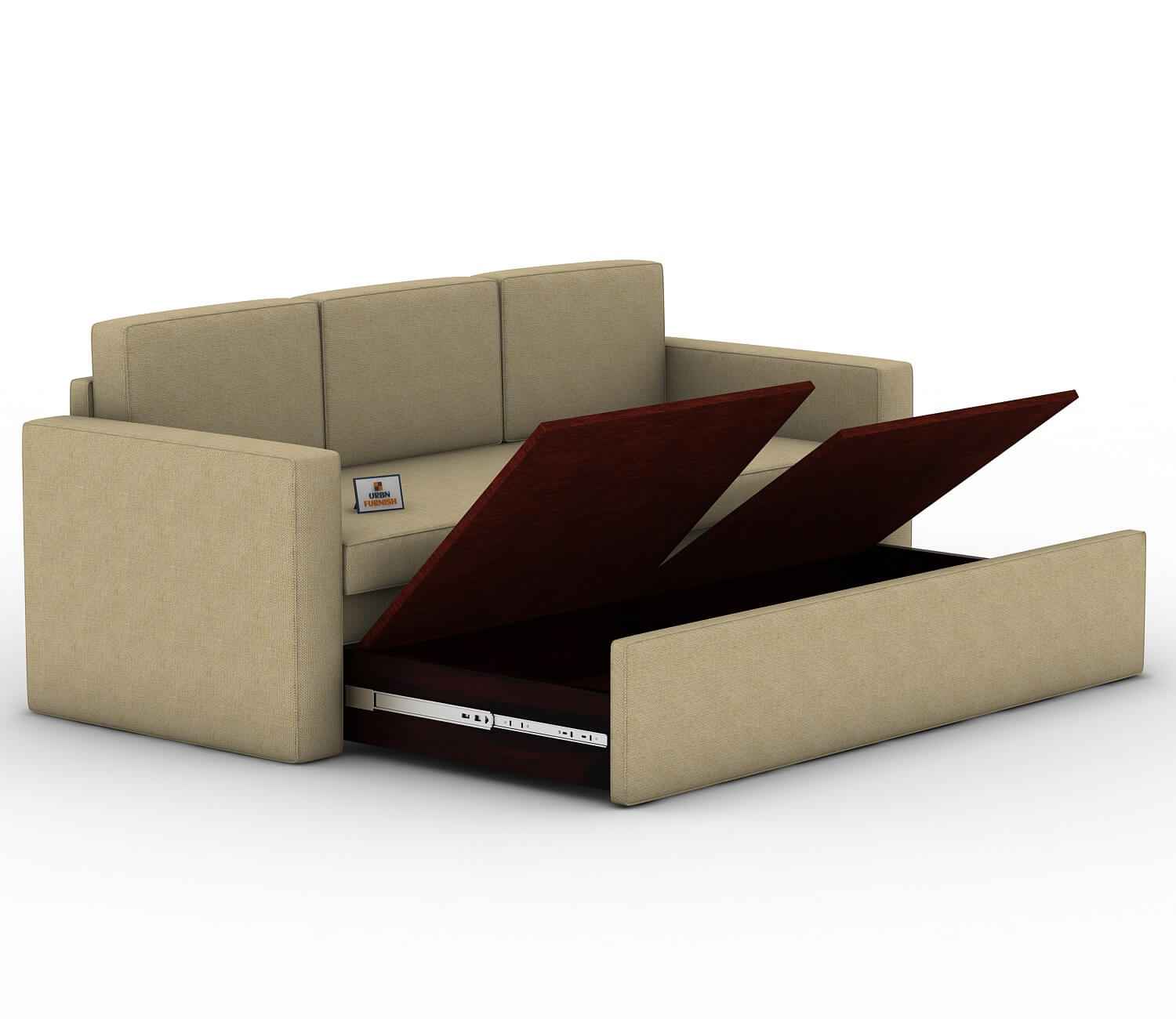 Capriccio Wooden Sofa Cum Bed - Urbnfurnish