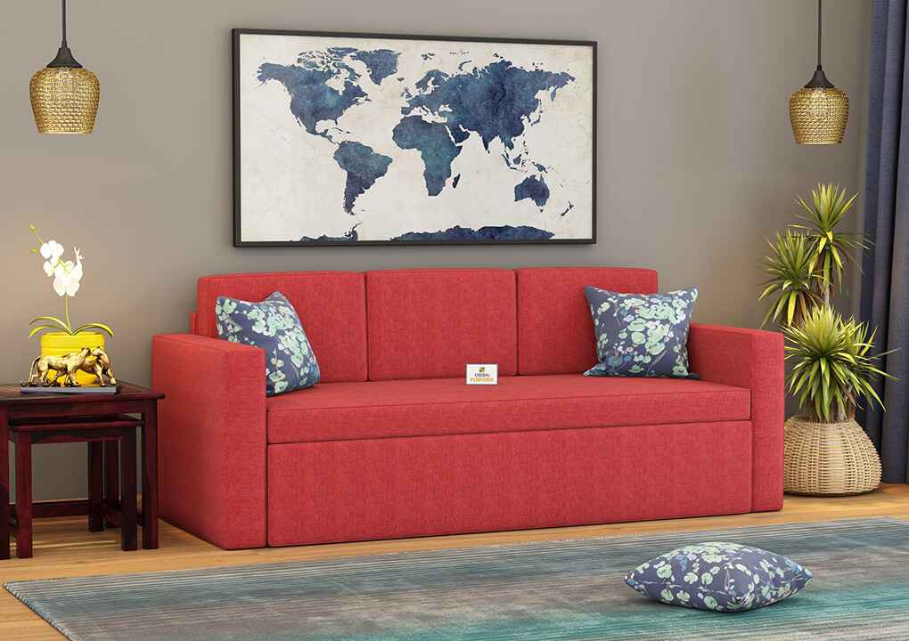 Capriccio Wooden Sofa Cum Bed - Urbnfurnish