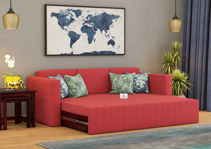 Capriccio Wooden Sofa Cum Bed - Urbnfurnish