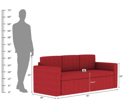 Capriccio Wooden Sofa Cum Bed - Urbnfurnish