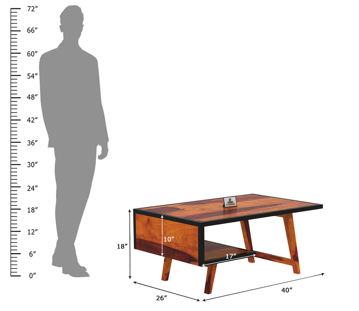Insisive With Legs Coffee Table - Urbnfurnish
