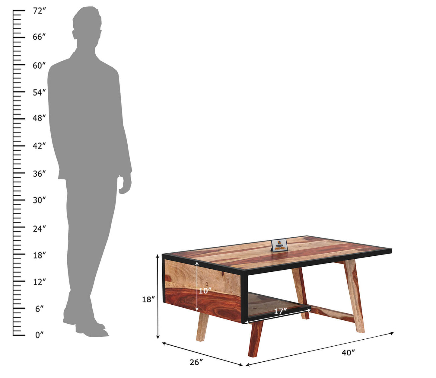 Insisive With Legs Coffee Table - Urbnfurnish