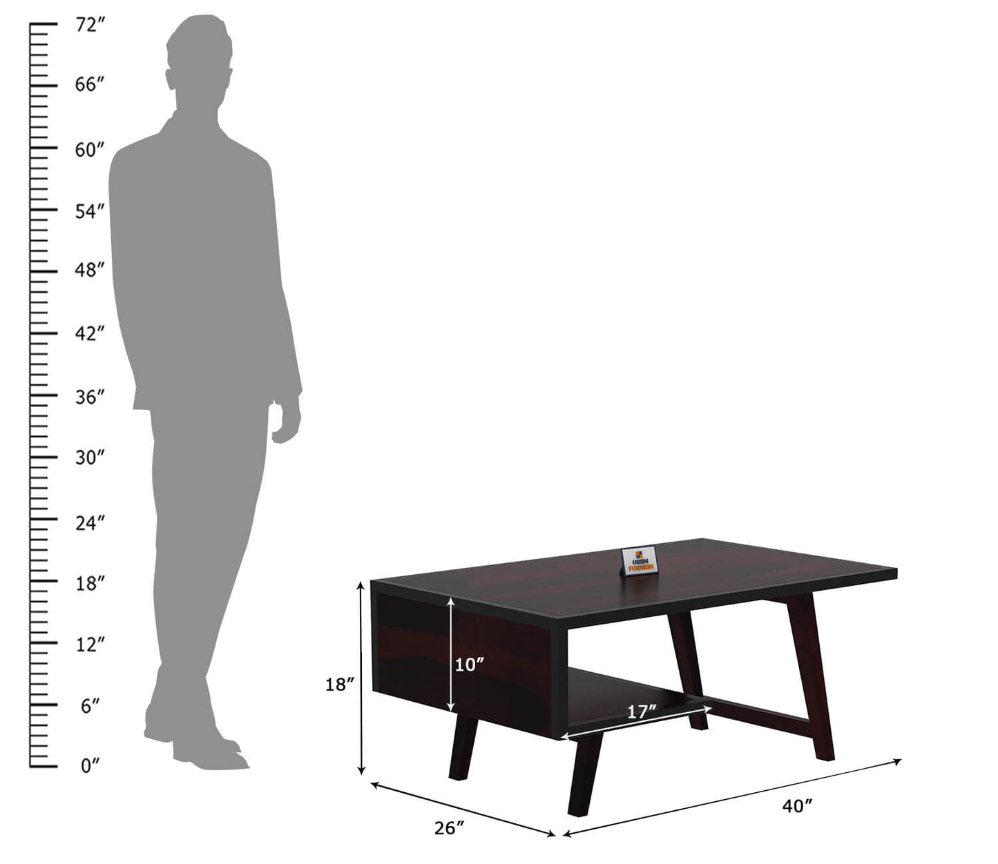 Insisive With Legs Coffee Table - Urbnfurnish