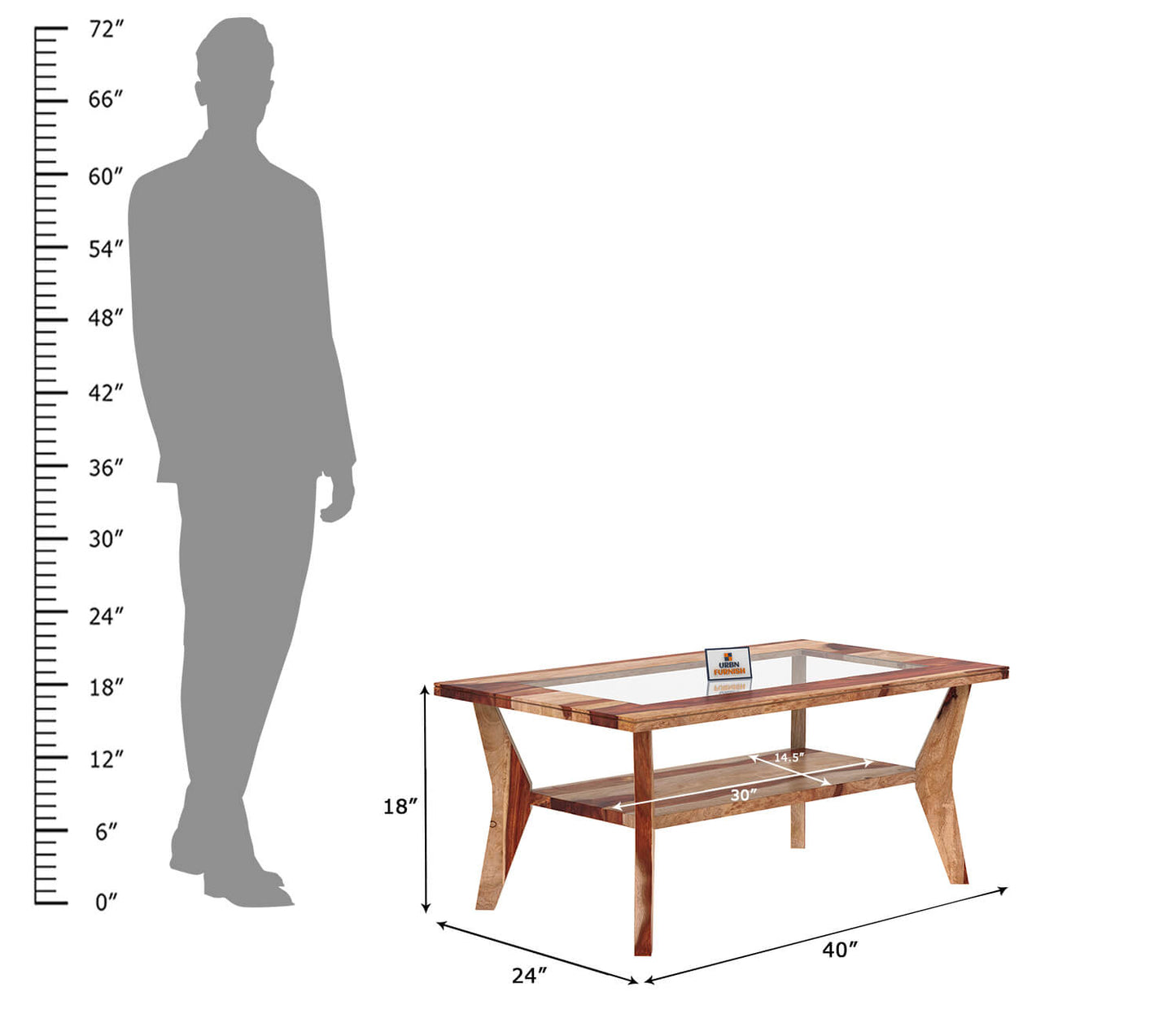Boomrang Coffee Table - Urbnfurnish