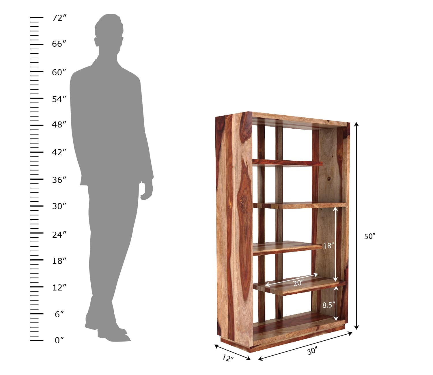 Whelve Bookshelf - Urbnfurnish