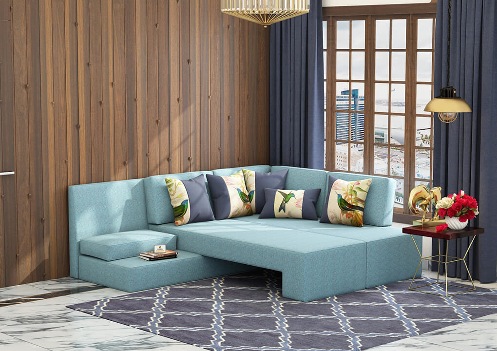 Casper L Shape Right Aligned   Sofa Cum Bed - Urbnfurnish