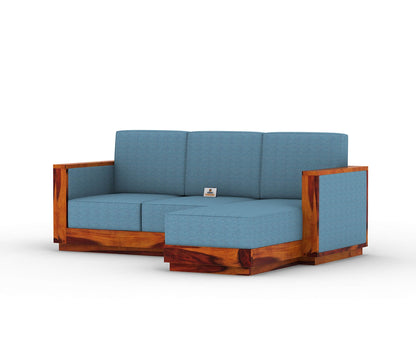 Lago L Shape Right Aligned Wooden Sofa - Urbnfurnish