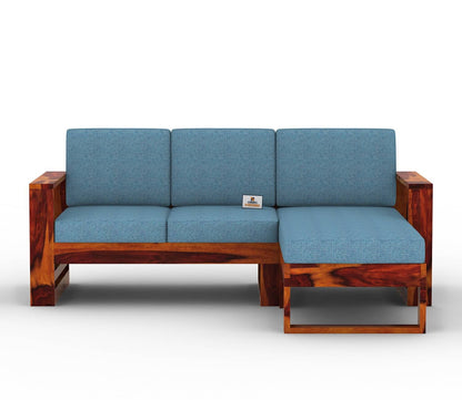 Orfeo L Shape Right Aligned Wooden Sofa - Urbnfurnish
