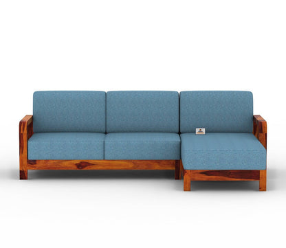Icaro L Shape Right Aligned Wooden Sofa - Urbnfurnish