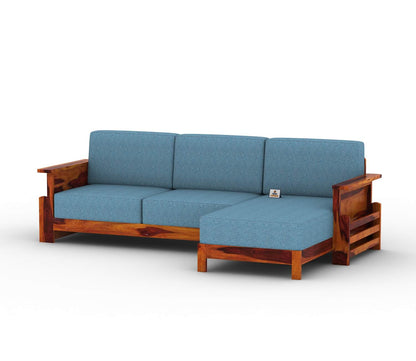 Colosseo L Shape Right Aligned Wooden Sofa - Urbnfurnish