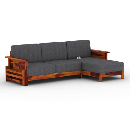 Colosseo L Shape Right Aligned Wooden Sofa - Urbnfurnish
