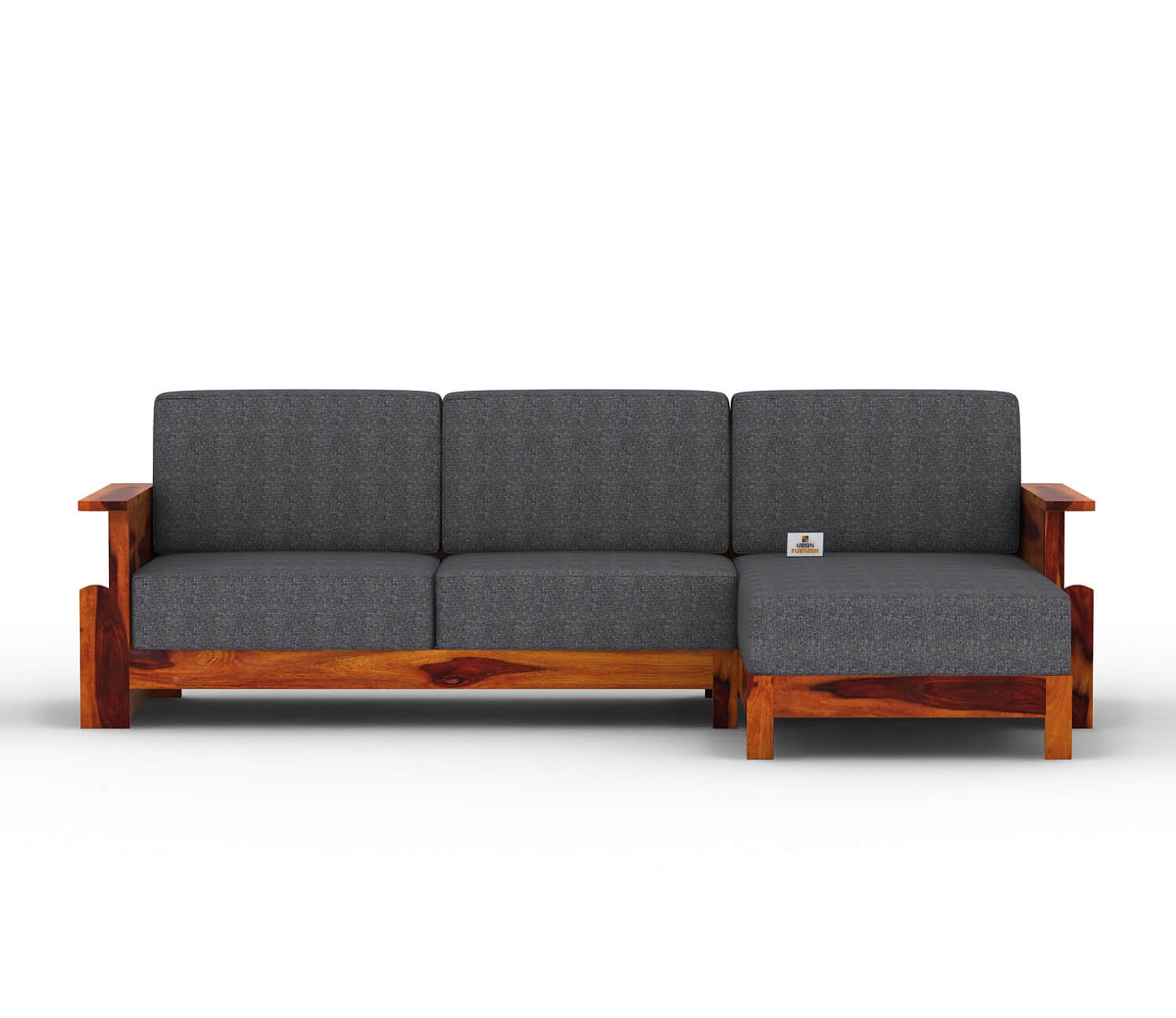 Colosseo L Shape Right Aligned Wooden Sofa - Urbnfurnish