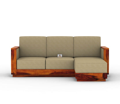 Lago L Shape Right Aligned Wooden Sofa - Urbnfurnish