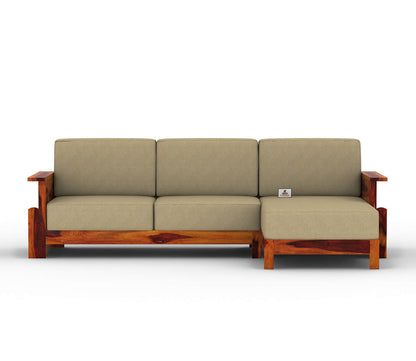 Colosseo L Shape Right Aligned Wooden Sofa - Urbnfurnish