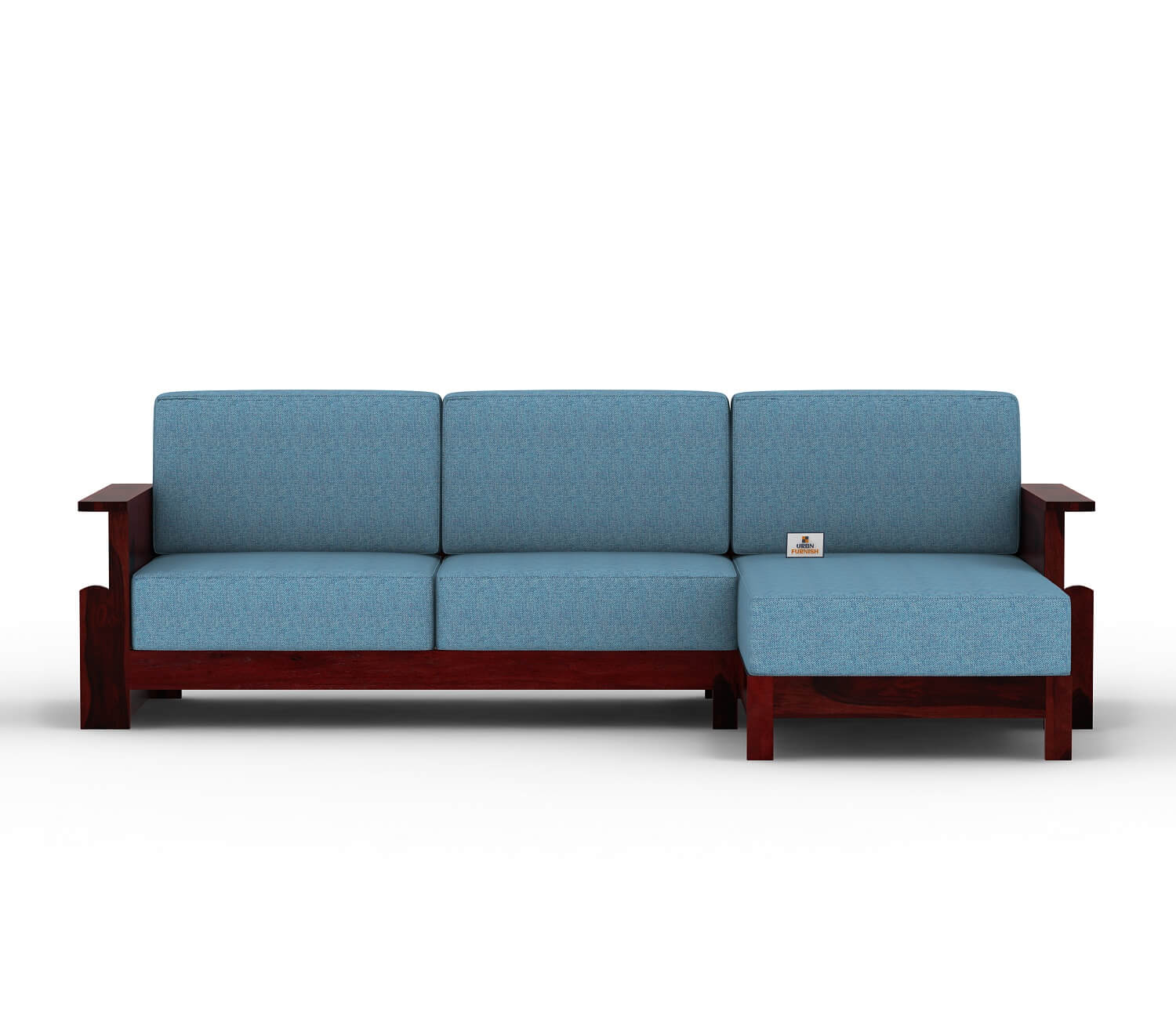 Colosseo L Shape Right Aligned Wooden Sofa - Urbnfurnish