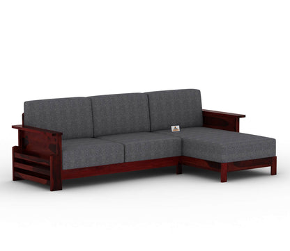 Colosseo L Shape Right Aligned Wooden Sofa - Urbnfurnish