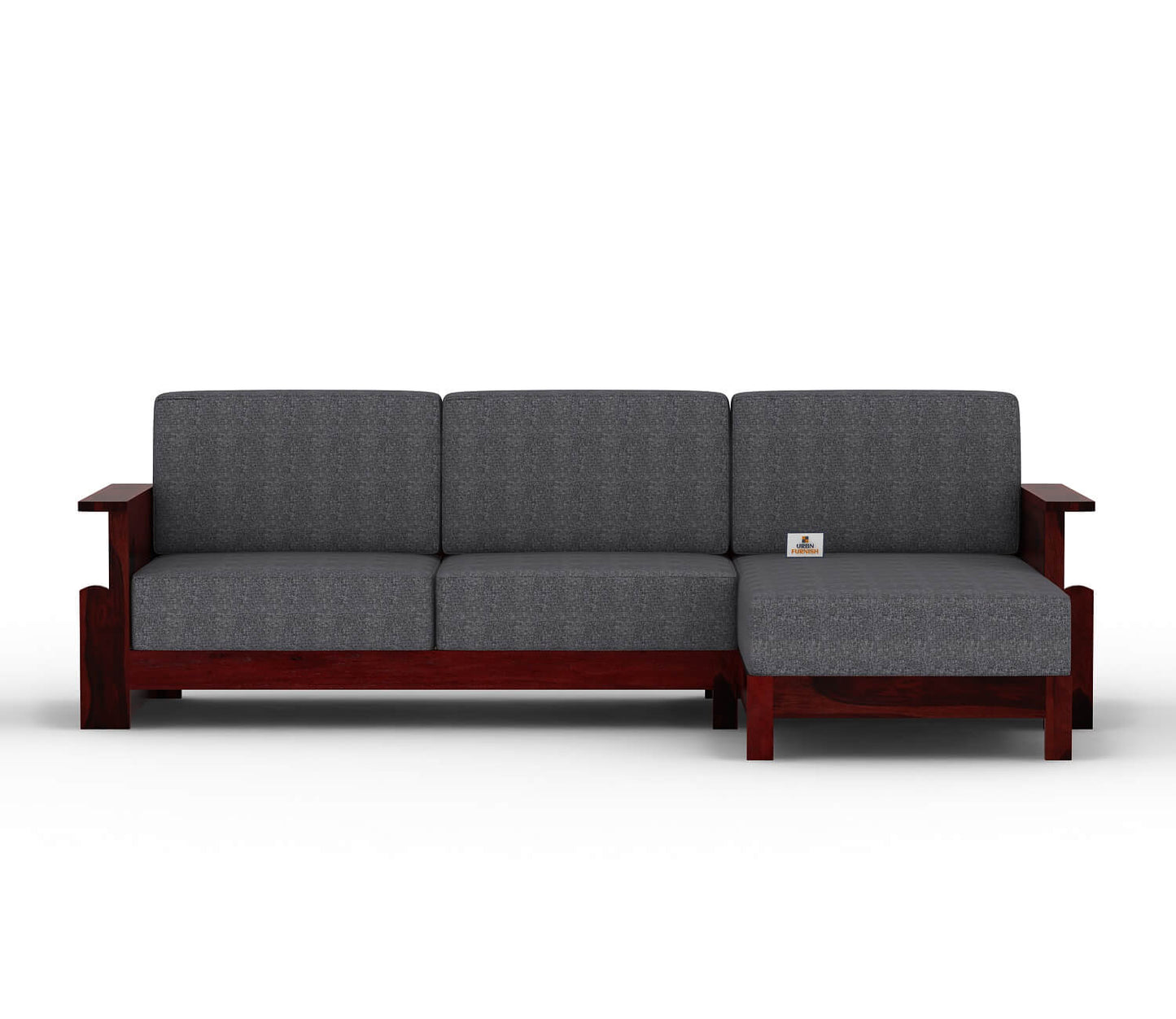 Colosseo L Shape Right Aligned Wooden Sofa - Urbnfurnish
