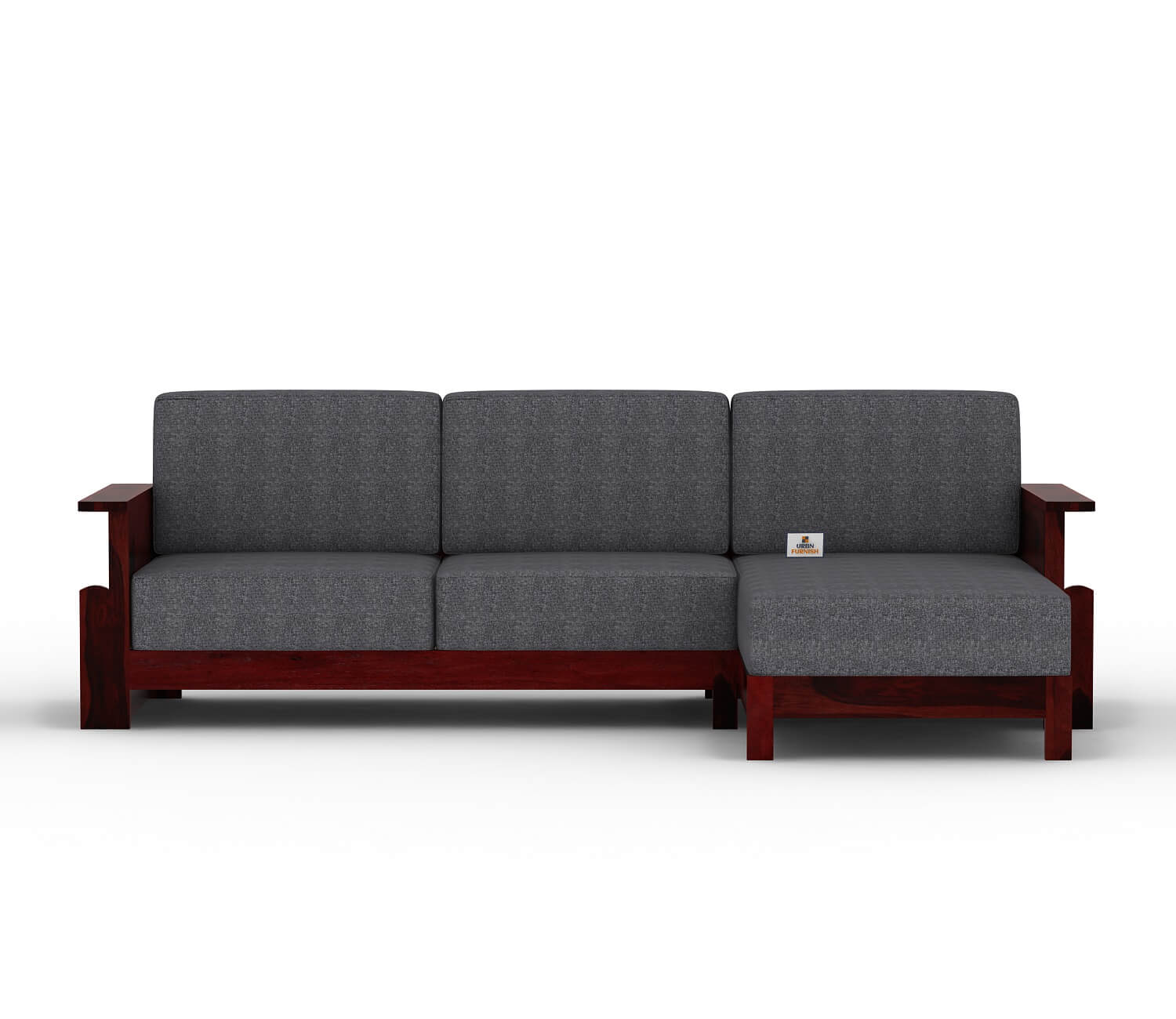 Colosseo L Shape Right Aligned Wooden Sofa - Urbnfurnish