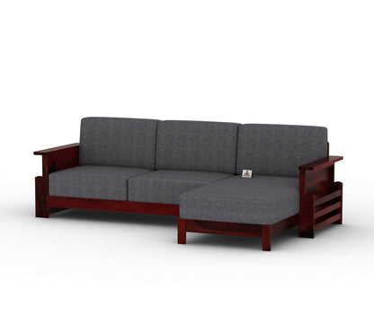 Colosseo L Shape Right Aligned Wooden Sofa - Urbnfurnish