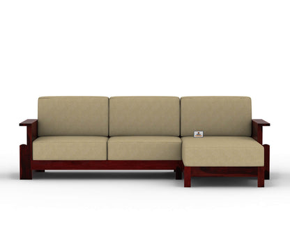 Colosseo L Shape Right Aligned Wooden Sofa - Urbnfurnish