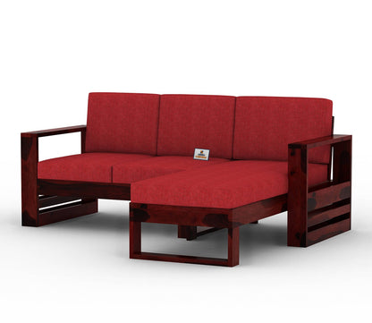 Orfeo L Shape Right Aligned Wooden Sofa - Urbnfurnish