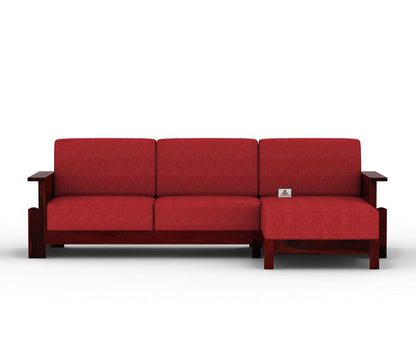 Colosseo L Shape Right Aligned Wooden Sofa - Urbnfurnish
