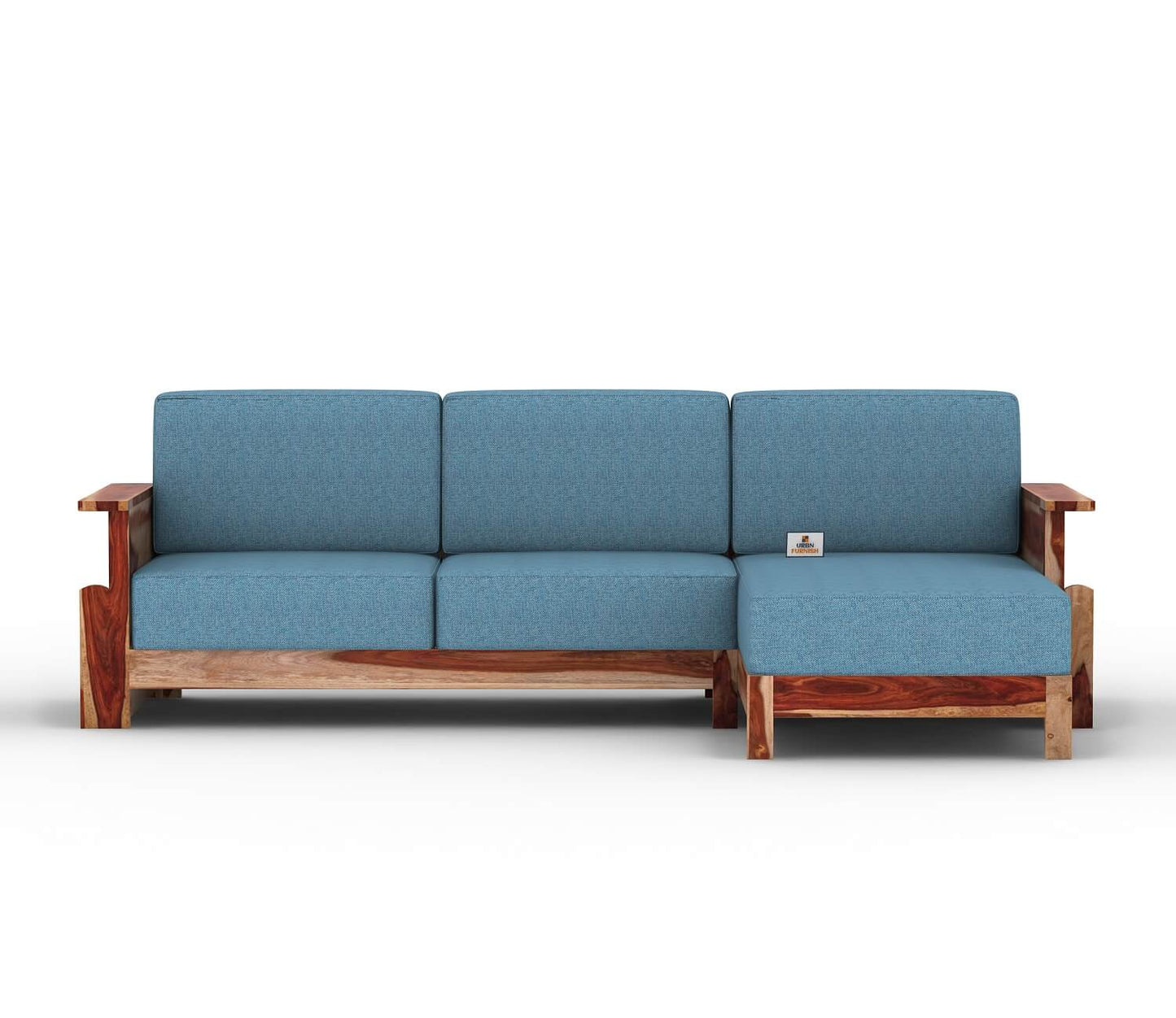 Colosseo L Shape Right Aligned Wooden Sofa - Urbnfurnish