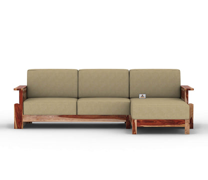 Colosseo L Shape Right Aligned Wooden Sofa - Urbnfurnish