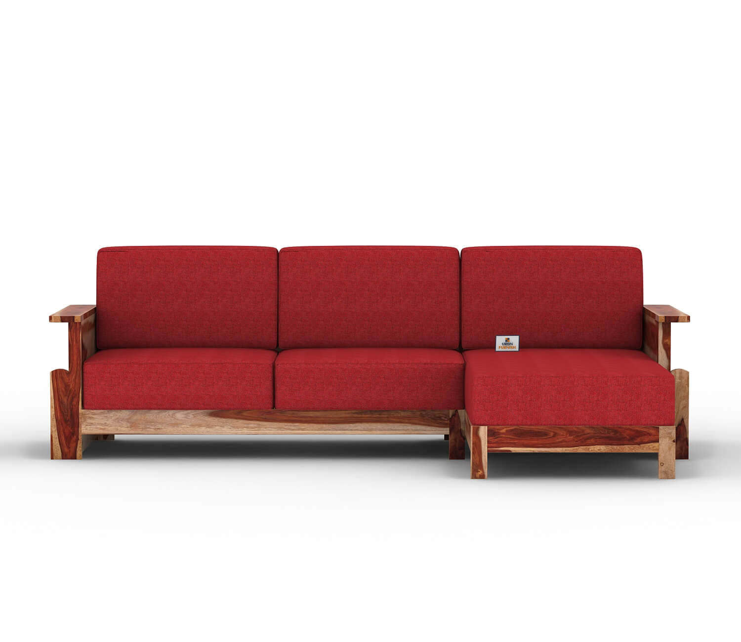 Colosseo L Shape Right Aligned Wooden Sofa - Urbnfurnish
