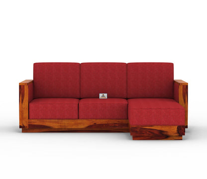 Lago L Shape Right Aligned Wooden Sofa - Urbnfurnish