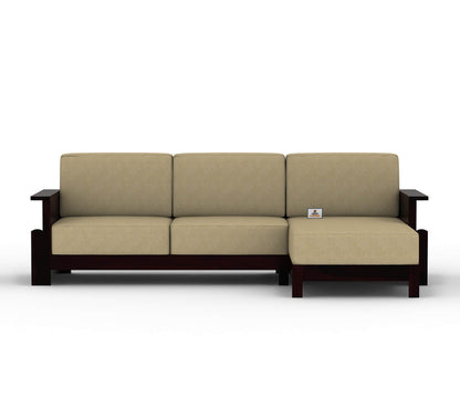 Colosseo L Shape Right Aligned Wooden Sofa - Urbnfurnish