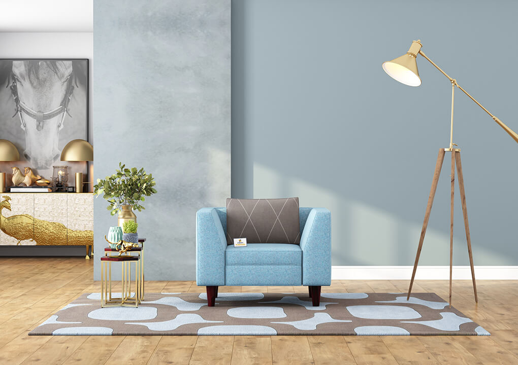 Forelsket Fabric 1 Seater Sofa - Urbnfurnish