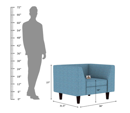 Forelsket Fabric 1 Seater Sofa - Urbnfurnish