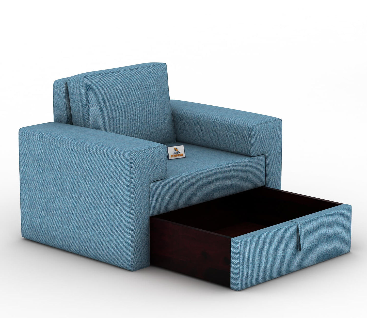 Mangata Fabric 1 Seater Sofa - Urbnfurnish