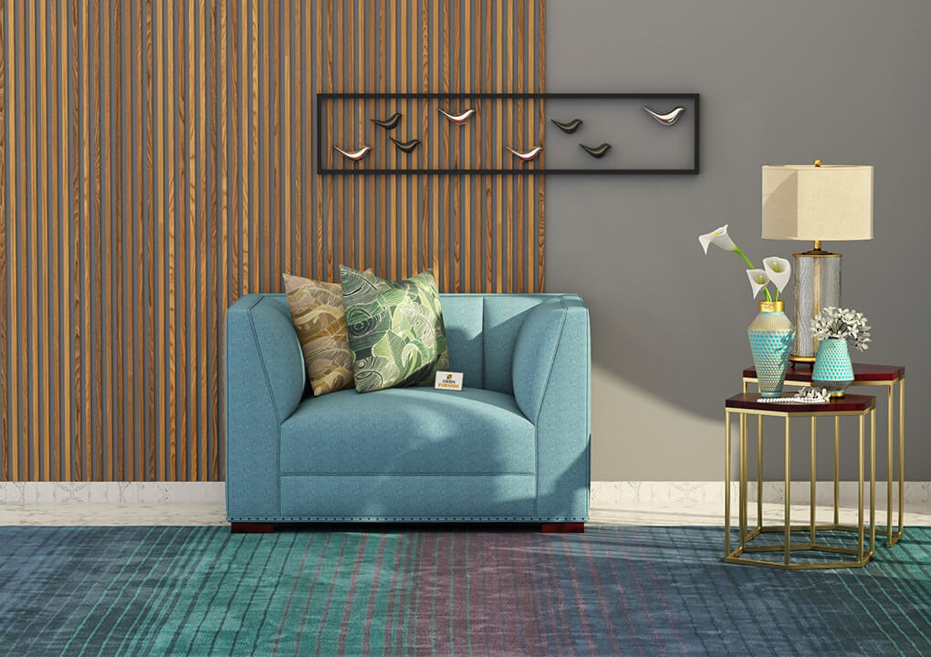 Belrose Fabric 1 Seater Sofa - Urbnfurnish
